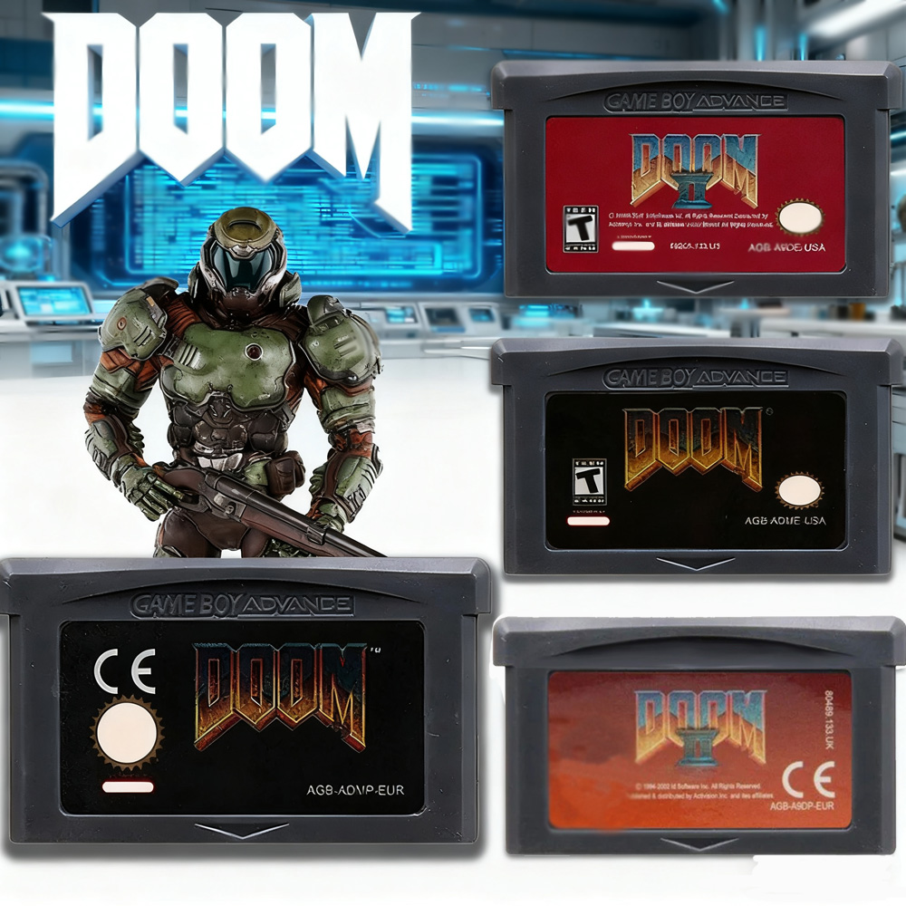 Gaming Console Video - GBA-Spielkassette Doom-Serie Spiel DOOM-Serie Kassette 32-Bit-Videospielkonsolenkarte