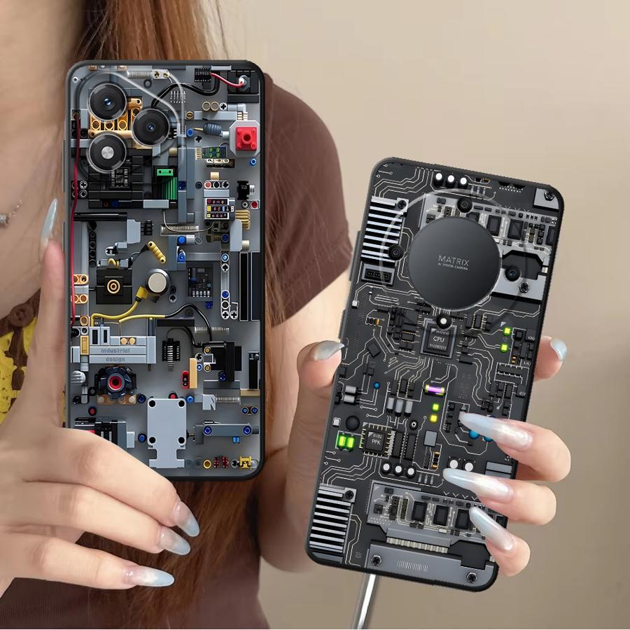 Gaming Console X7 - Lila Gaming-Konsolen-Handyhülle für Honor X6 Magic5Lite