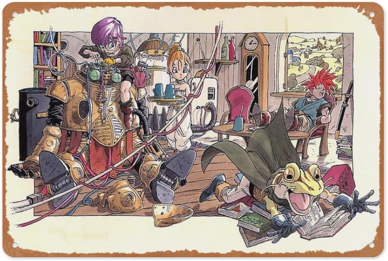 Gaming Console Video - Retro Game Metallschild – Chrono Trigger