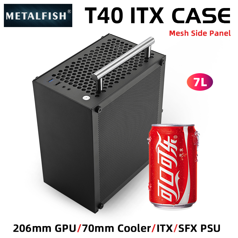 METALFISH T40 Mini ITX Schwarz – Console Gaming Pc Case Bewertung und Preis