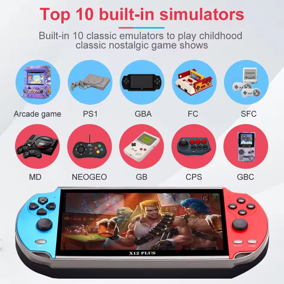X7 X12 Plus Retro Handheld Vid – Gaming Console X7 Bewertung und Preis